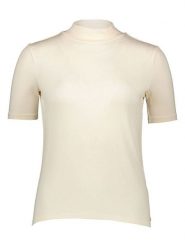 Scotch & Soda Koszulka w kolorze kremowym rozmiar: M. Brązowe bluzki damskie Scotch & Soda, m, bez wzorów, z lyocellu, bez kołnierzyka, bez ramiączek. Za 92.21 zł.