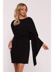 Stylove Sukienka w kolorze czarnym rozmiar: M. Czarne sukienki damskie Stylove, na co dzień, m, bez wzorów, bez kołnierzyka, bez ramiączek, mini, proste. Za 214.99 zł.