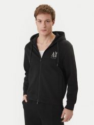 Armani Exchange Bluza XM000371 AF10818 UC001 Czarny Regular Fit. Czarne bluzy bez kaptura męskie Armani Exchange, l, z bawełny. Za 639.99 zł.