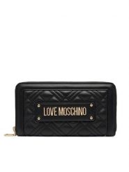 LOVE MOSCHINO Portfel JC5600PP1OLA0000 Czarny. Czarne portfele damskie Love Moschino, bez wzorów, ze skóry. Za 439.99 zł.