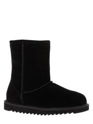 Gooce Skórzane kozaki zimowe "Sawel Waterproof" w kolorze czarnym rozmiar: 38. Czarne kozaki damskie Gooce, z materiału, bez obcasa. Za 285.49 zł.