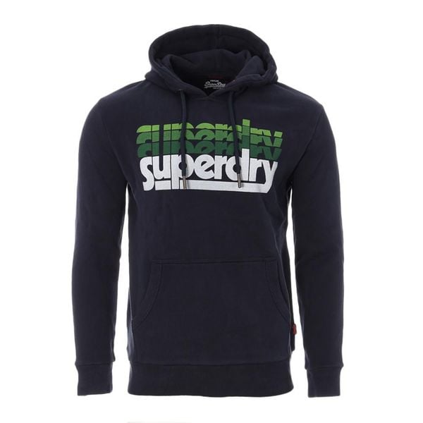 Bluza z kapturem Superdry Stacked. Niebieskie bluzy z kapturem męskie Superdry., m, z bawełny. Za 381.50 zł.