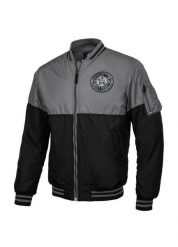 Kurtka sportowa męska Pitbull West Coast Caseman. Szare kurtki treningowe męskie PITBULL, m, bez wzorów, z materiału. Za 169.99 zł.
