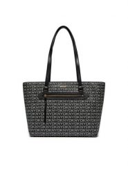 DKNY Torebka Bryant Ave Md Tote R42AYE20 Czarny. Czarne torebki klasyczne damskie DKNY, bez wzorów, ze skóry, bez dodatków. Za 569.99 zł.