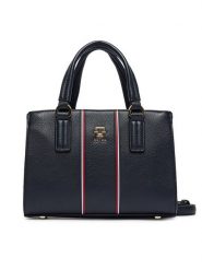 Tommy Hilfiger Torebka Th Daily Mini Tote Corp AW0AW18642 Granatowy. Niebieskie torebki klasyczne damskie Tommy Hilfiger, bez wzorów, ze skóry, bez dodatków. Za 649.99 zł.