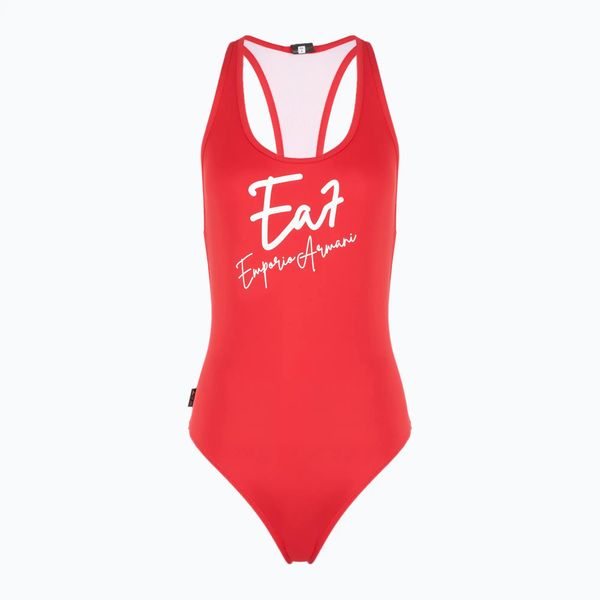 Strój kąpielowy jednoczęściowy damski EA7 Emporio Armani Maxi Logo One Piece. Czerwone stroje jednoczęściowe damskie EA7 Emporio Armani, l, bez wzorów. Za 319.99 zł.