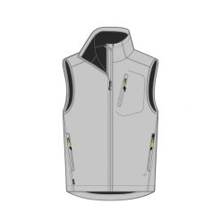 Kamizelka softshell żeglarska męska Decathlon 900. Szare kurtki softshell damskie TRIBORD, l, bez wzorów, z dzianiny, bez kaptura. Za 149.99 zł.