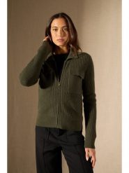 Perfect Cashmere Kaszmirowy kardigan "Sara" w kolorze khaki rozmiar: S. Brązowe kardigany damskie Perfect Cashmere, s, bez wzorów, z kaszmiru. Za 654.23 zł.