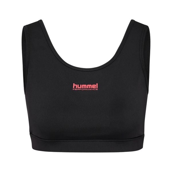 Biustonosz dla kobiet Hummel Intensity. Czarne biustonosze sportowe damskie HUMMEL, bez wzorów. Za 218.50 zł.