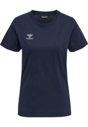 Damska bawełniana koszulka Hummel Move Grid. Niebieskie bluzki sportowe damskie HUMMEL, m, z bawełny, bez kołnierzyka, bez ramiączek. Za 154.50 zł.