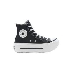 Buty sportowe Converse Ctas Lft Double Stack. Czarne buty sportowe na co dzień damskie Converse, bez wzorów, z syntetyku. Za 690.00 zł.