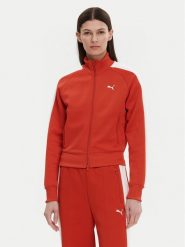 Puma Bluza T7 Always On 629796 Czerwony Regular Fit. Czerwone bluzy bez kaptura damskie Puma, xs, z bawełny. Za 179.99 zł.