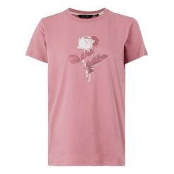 T-shirt Damski Róża Filandra VX. Czerwone t-shirty damskie Regatta, bez wzorów, bez kołnierzyka. Za 46.99 zł.