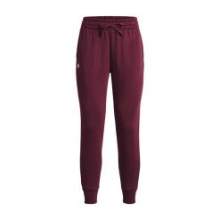 Spodnie treningowe damskie Under Armour Rival Fleece. Czerwone spodnie dresowe damskie Under Armour, xl, na fitness i siłownię. Za 97.99 zł.