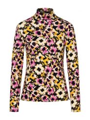 More & More Koszulka w kolorze czarno-żółto-jasnoróżowym rozmiar: 38. Czarne bluzki damskie MORE & MORE, bez wzorów, bez kołnierzyka. Za 83.03 zł.