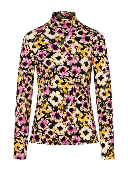 More & More Koszulka w kolorze czarno-żółto-jasnoróżowym rozmiar: 38. Czarne bluzki damskie MORE & MORE, bez wzorów, bez kołnierzyka. Za 83.03 zł.