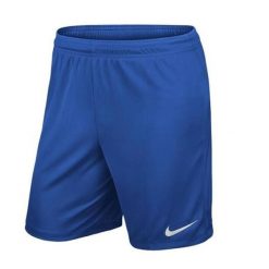 Męskie Spodenki Dry Park III. Niebieskie szorty męskie Nike, bez wzorów, z materiału. Za 104.99 zł.