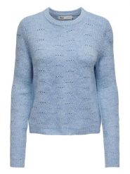 ONLY Sweter w kolorze błękitnym rozmiar: M. Niebieskie swetry klasyczne damskie Only, m, bez kołnierzyka. Za 88.23 zł.