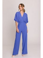 Stylove Kombinezon w kolorze niebieskim rozmiar: L. Niebieskie kombinezony damskie Stylove, l, bez wzorów, bez kołnierzyka, bez ramiączek. Za 280.44 zł.