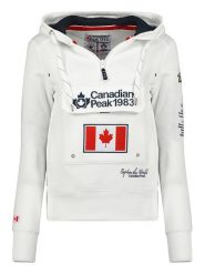 Canadian Peak Bluza "Gyrelle" w kolorze białym rozmiar: XXL. Białe bluzy z kapturem damskie Canadian Peak, xxl, z bawełny. Za 105.88 zł.