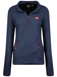 Geographical Norway Bluza polarowa "Ulyssia" w kolorze granatowym rozmiar: XXL. Niebieskie bluzy bez kaptura damskie Geographical Norway, xxl, z polaru. Za 70.24 zł.