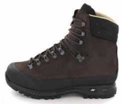 Buty trekkingowe męskie Hanwag Yukon. Brązowe buty trekkingowe męskie Hanwag, z nubiku, przed kolano, bez zapięcia. Za 1,428.89 zł.