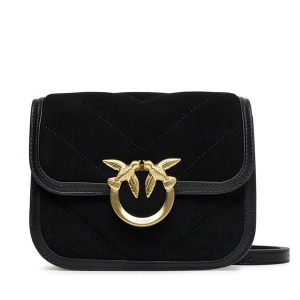 Torebka PINKO. Czarne listonoszki damskie Pinko, bez wzorów, bez dodatków. Za 999.99 zł.