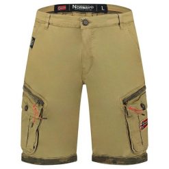 Bermudy Geographical Norway PARENTO MASTIC DB MEN 317 mastyks (jasnobeżowy). Brązowe szorty męskie Geographical Norway, bez wzorów, sportowe. Za 139.00 zł.