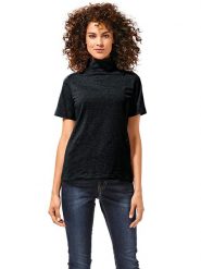 Heine Koszulka w kolorze czarnym rozmiar: 40. Czarne bluzki damskie Heine, bez wzorów, bez kołnierzyka, bez ramiączek. Za 69.99 zł.