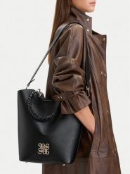 Nine West Torebka EO-HIDDEN CHARM-LDA9444 Czarny. Czarne torebki klasyczne damskie Nine West, bez wzorów, ze skóry, bez dodatków. Za 299.99 zł.
