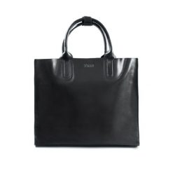 Torebka typu TOTE FL31 BELVIANA czarna. Czarne torebki klasyczne damskie Solier, bez wzorów, ze skóry, bez dodatków. Za 269.00 zł.