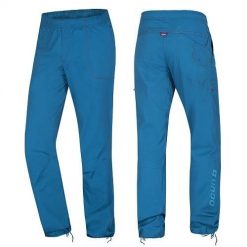 Spodnie wspinaczkowe męskie Ocun Jaws Capri Blue XL. Niebieskie spodnie materiałowe męskie Ocun, bez wzorów, z bawełny. Za 129.00 zł.