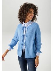 Aniston Kardigan w kolorze błękitnym rozmiar: 42. Niebieskie kardigany damskie Aniston, bez wzorów. Za 57.47 zł.