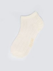 Stopki damskie ażurowe białe Holiana 100. Białe skarpetki damskie Big Star, w ażurowe wzory, z materiału. Za 19.99 zł.