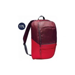 Plecak Classic 17 litrów. Czerwone plecaki męskie KIPSTA, bez wzorów, z materiału. Za 24.99 zł.