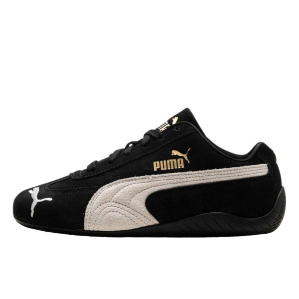 Buty do chodzenia dla dorosłych Puma Speedcat OG Black White. Czarne buty sportowe na co dzień damskie Puma, ze skóry, bez zapięcia, trekkingowe. Za 809.51 zł.