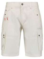 Geographical Norway Bermudy w kolorze białym rozmiar: S. Brązowe szorty męskie Geographical Norway, bez wzorów, z bawełny. Za 48.28 zł.