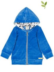 Loud + proud Bluza w kolorze niebieskim rozmiar: 50/56. Niebieskie bluzy i bluzki niemowlęce bez wzorów, z bawełny, bez ramiączek, bez kaptura. Za 87.95 zł.