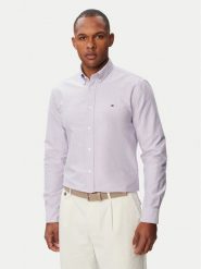 Tommy Hilfiger Koszula Solid Heritage MW0MW35774 Fioletowy jasny Regular Fit. Fioletowe koszule męskie Tommy Hilfiger, m, bez wzorów, z bawełny, bez kołnierzyka, bez ramiączek. Za 369.99 zł.