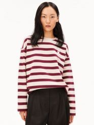 ARMEDANGELS Bluza Kobiety Bawełna (100%) biały|czerwony, M. Białe bluzy bez kaptura damskie ARMEDANGELS, m, z bawełny. Za 449.95 zł.