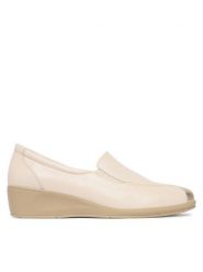 Caprice Półbuty 9-24350-45 Beżowy. Brązowe półbuty damskie Caprice, bez wzorów, ze skóry, bez obcasa, na koturnie. Za 234.99 zł.