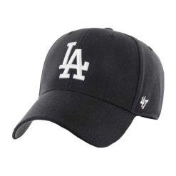 Czapka Z Daszkiem Unisex Dla Dorosłych MLB Los Angeles Dodgers. Czarne czapki męskie 47 Brand, bez wzorów. Za 144.99 zł.