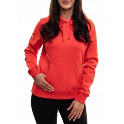 Bluza Damska Champion Dresowa z Kapturem Sportowa Hoodie Bawełniana r. XXL. Czerwone bluzy sportowe damskie CHAMPION, xxl, bez wzorów, z bawełny, bez ramiączek, z kapturem. Za 209.00 zł.