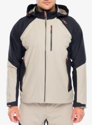 Kurtka przeciwdeszczowa męska CMP Fayro Jacket. Brązowe kurtki męskie CMP, l, bez wzorów, z materiału, bez kaptura. Za 384.99 zł.