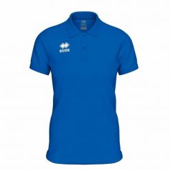 Damska koszulka polo Errea Evo. Niebieskie bluzki sportowe damskie ERREA, xl, z bawełny, bez kołnierzyka, bez ramiączek. Za 161.00 zł.
