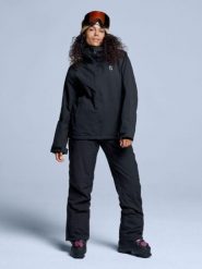Kurtka narciarska damska - Arctic 2L ocieplana - czarna. Czarne kurtki narciarskie i snowboardowe damskie POEDERBAAS, l, bez wzorów, z materiału, bez kaptura, narciarskie. Za 807.02 zł.