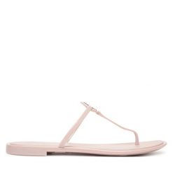 Japonki Tory Burch. Czerwone klapki damskie Tory Burch, bez wzorów, bez obcasa. Za 569.99 zł.