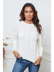 So Cachemire Sweter "Kirem" w kolorze kremowym rozmiar: XL. Brązowe swetry klasyczne damskie So Cachemire, xl, z kaszmiru, bez kołnierzyka. Za 217.53 zł.