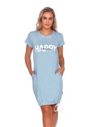 Doctor Nap Ciążowa koszula nocna w kolorze błękitnym rozmiar: M. Niebieskie koszule nocne damskie Doctor Nap, bez wzorów, z bawełny, moda ciążowa. Za 89.99 zł.