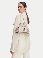 Guess Torebka Yvonne Logo Mini HWSG23 78760 Beżowy jasny. Brązowe torebki klasyczne damskie Guess, z aplikacjami, ze skóry, bez dodatków. Za 544.99 zł.